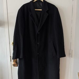 Bill Blass Black Trench Coat Black Label